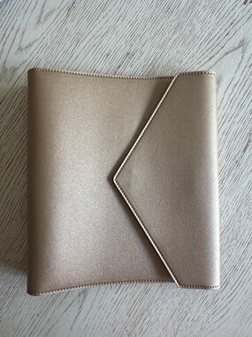 Metallic Gold A5 6 ring binder Envelope planner